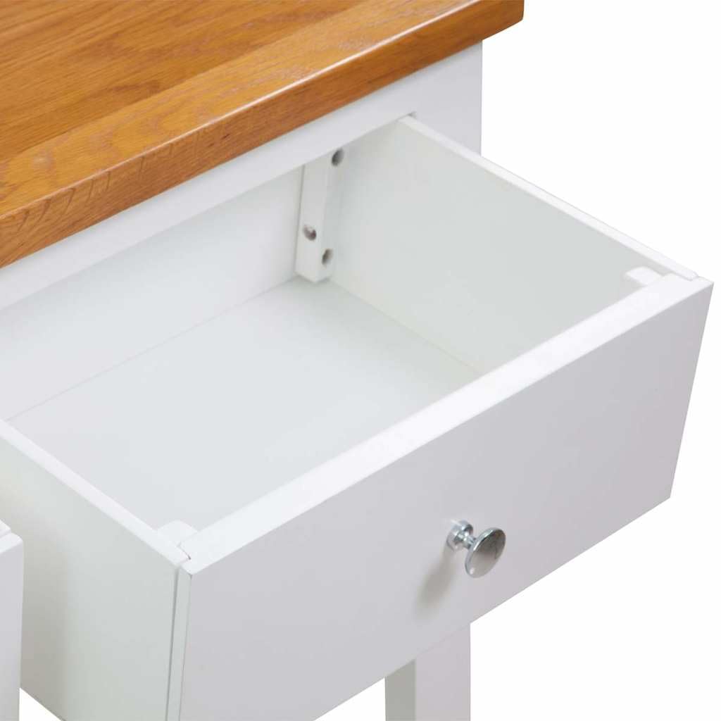 Solid Oak Wood Console Table E1947