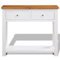 Solid Oak Wood Console Table E1947