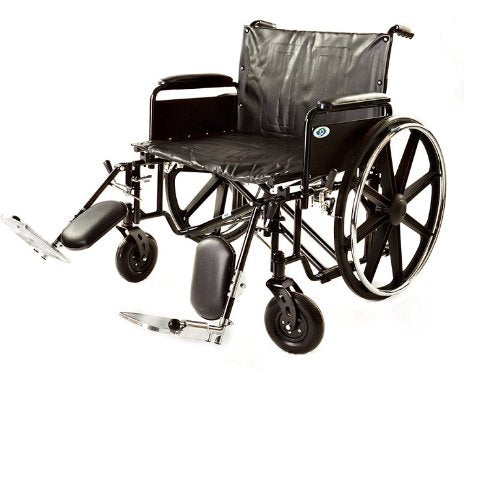 Folding Heavy Duty Bariatric Wheelchair with Elevating Legrest X652871