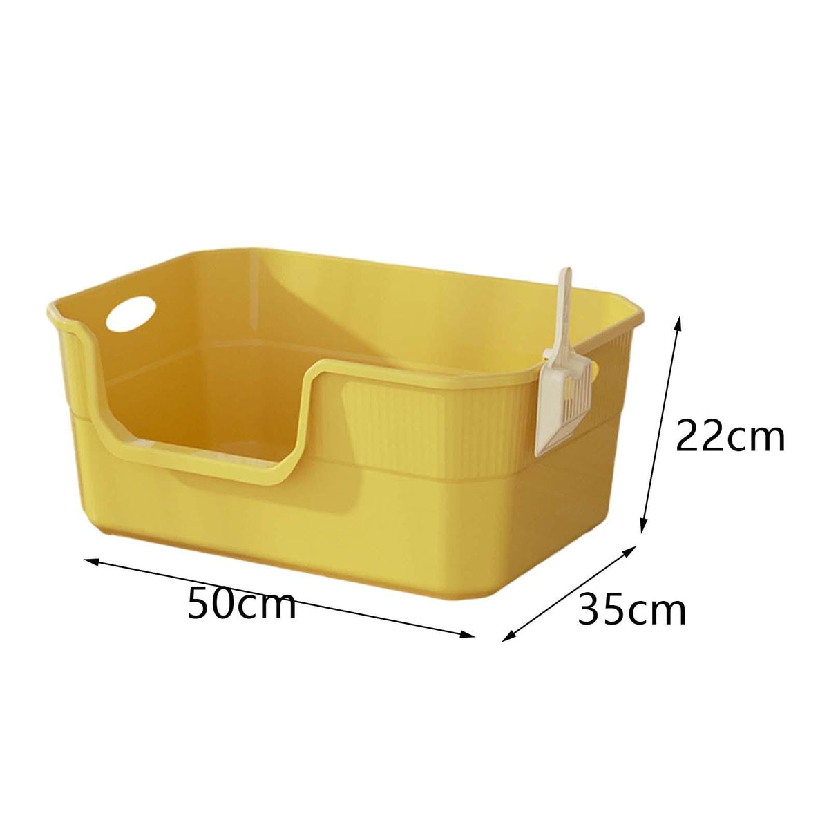 Open Top Cat Litter Tray with High Sides PP F7528