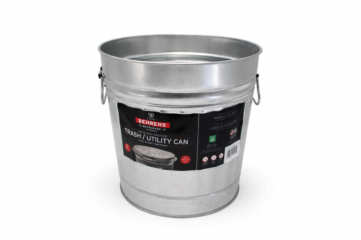 6 Gallon Galvanized Trash Can Q14103