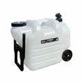White Portable Water Dispenser with Faucet and Wheels H175481