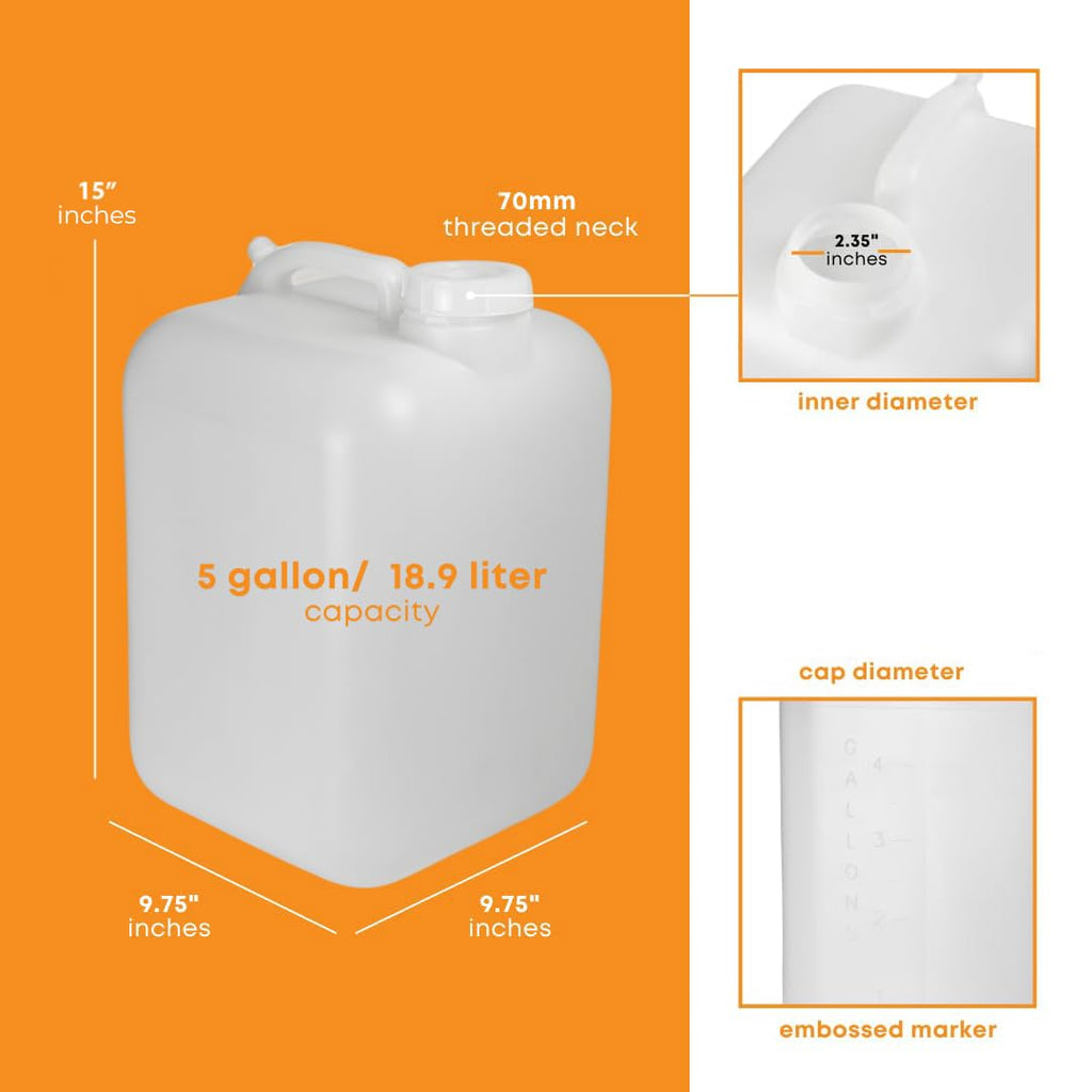 5 Gallon White Water Container B921672