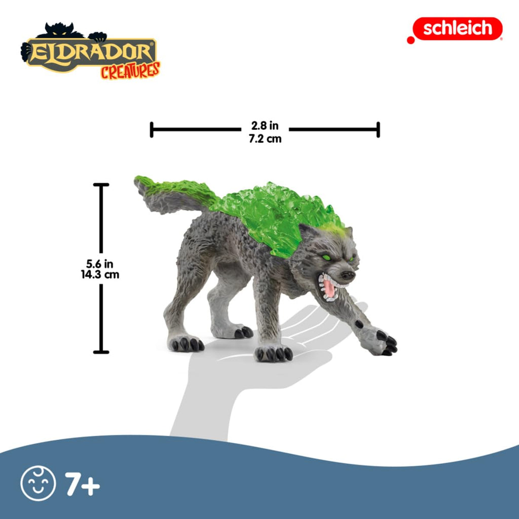 6" Stone Wolf Figurine Fantasy Animal Figure G87387
