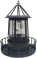 Black Waterproof Solar Outdoor Hanging Lighthouse Lamp U521581