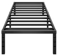 14 Inch Tall Black Metal Platform Twin Size Bed Frame R41216