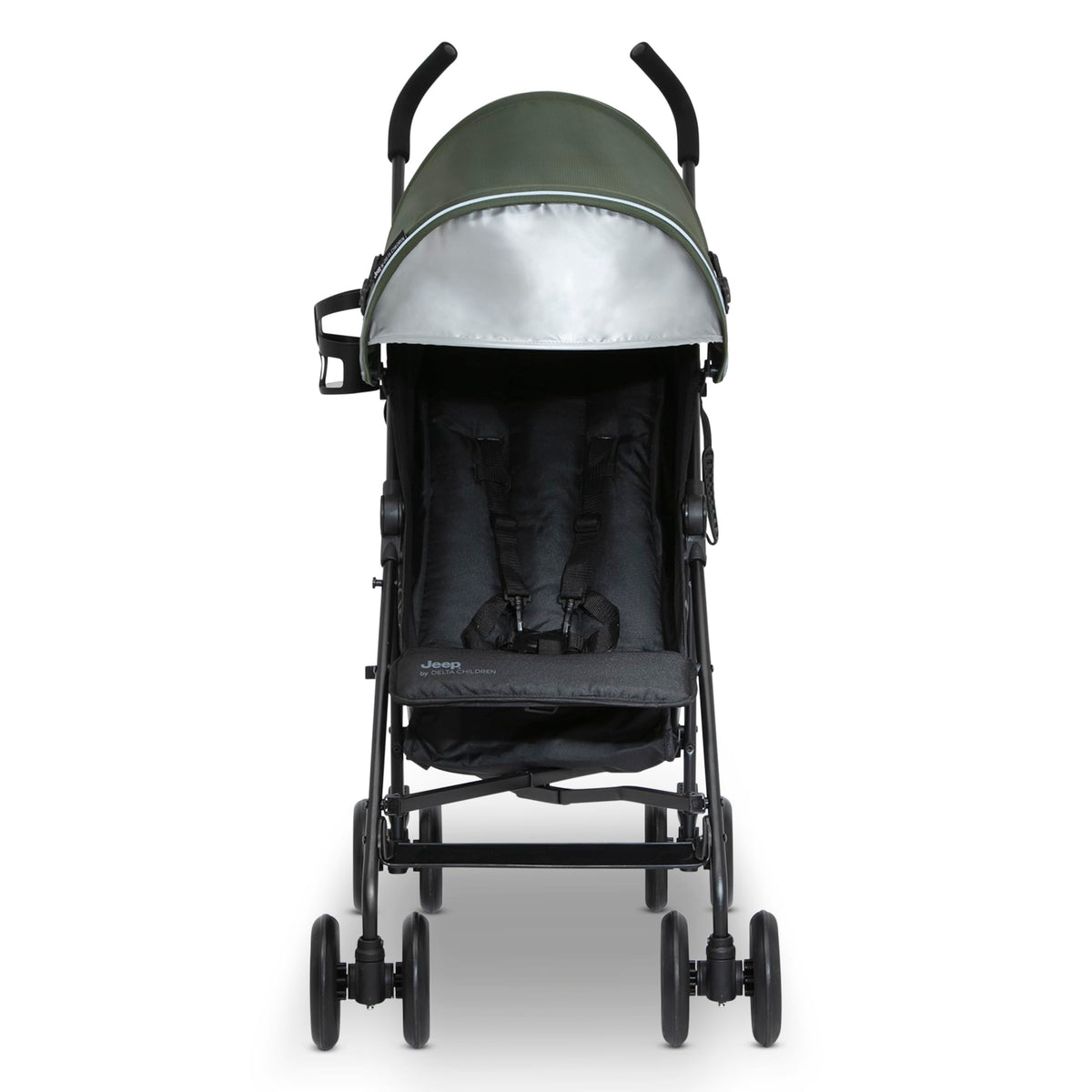 Lightweight Travel Stroller with Compact Fold, 3-Position Recline, Olive Green A85273