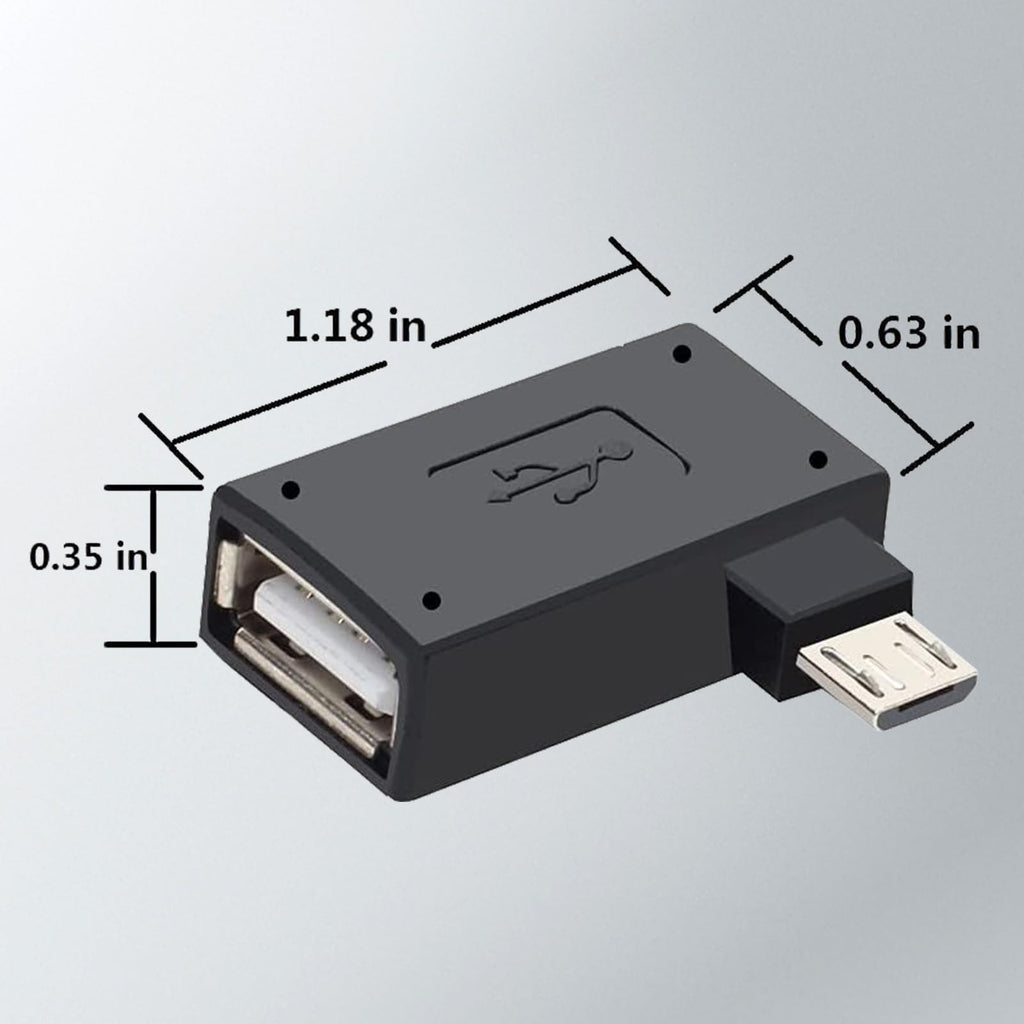 3 Pack Micro USB to USB OTG Cable Adapter Y42792