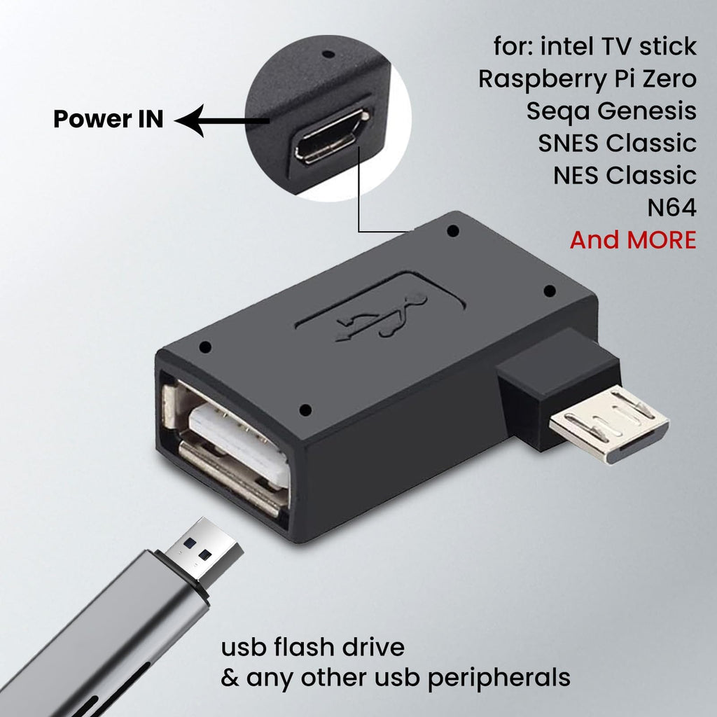 3 Pack Micro USB to USB OTG Cable Adapter Y42792