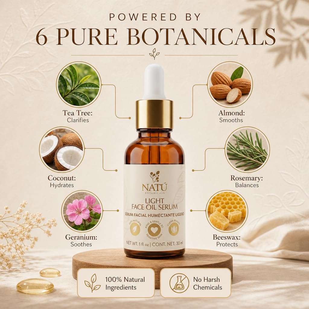 Light Face Oil Serum for Oily & Combination Skin 1 fl oz V5744