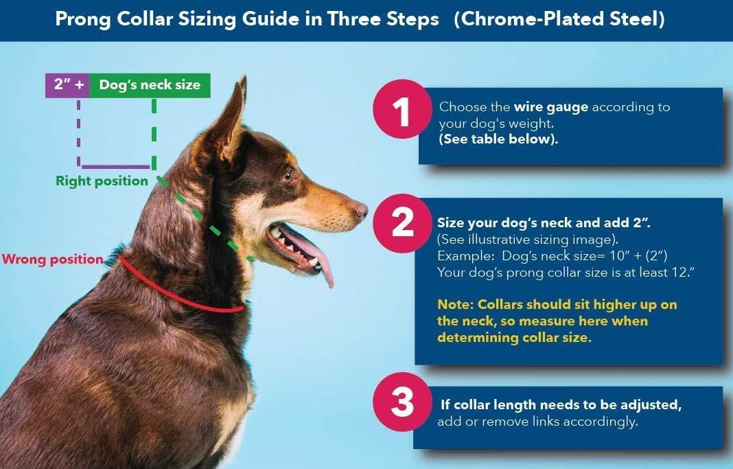 2.25mm Adjustable Prong Dog Collar U3767