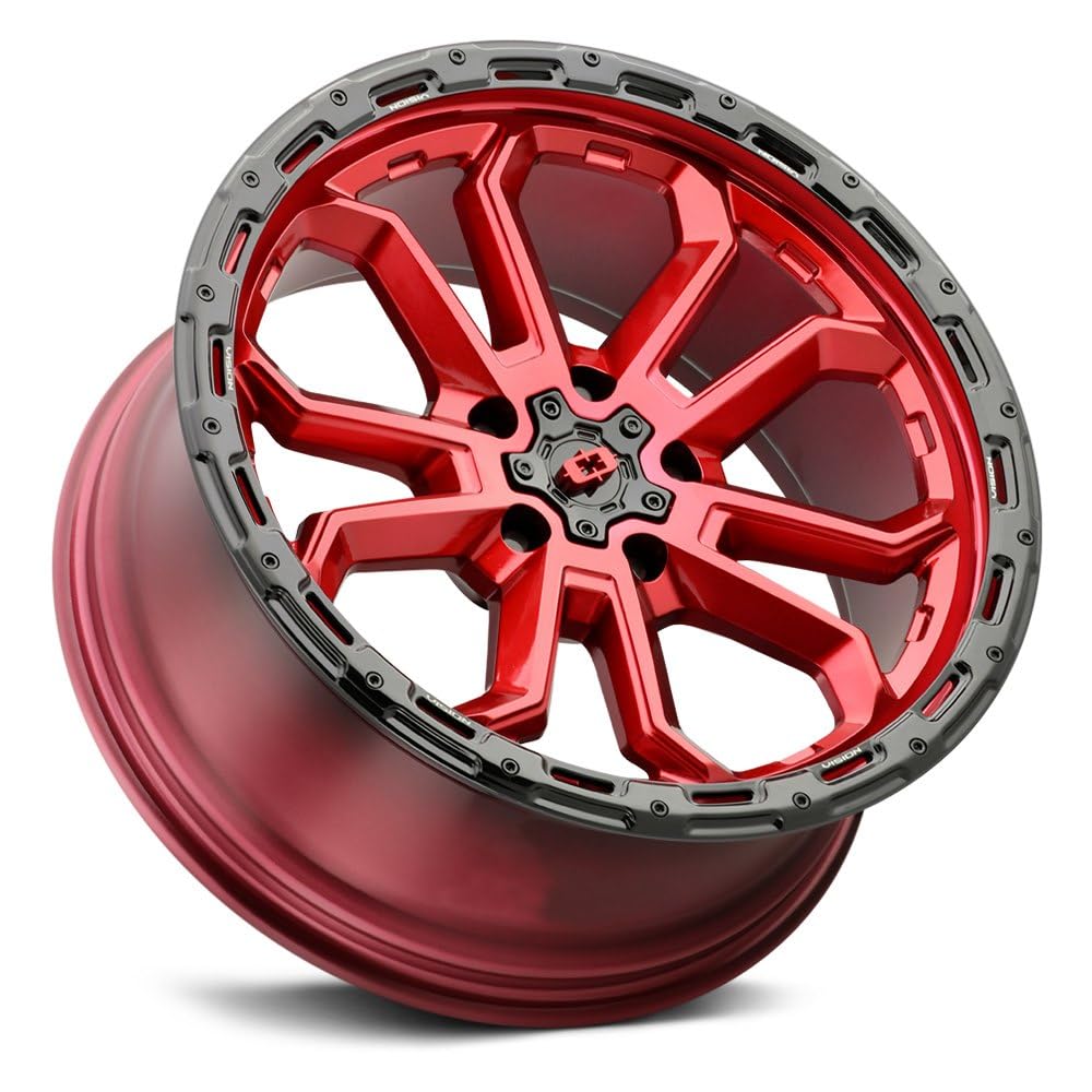 20x9 5x5 Red Wheel Rim U2788