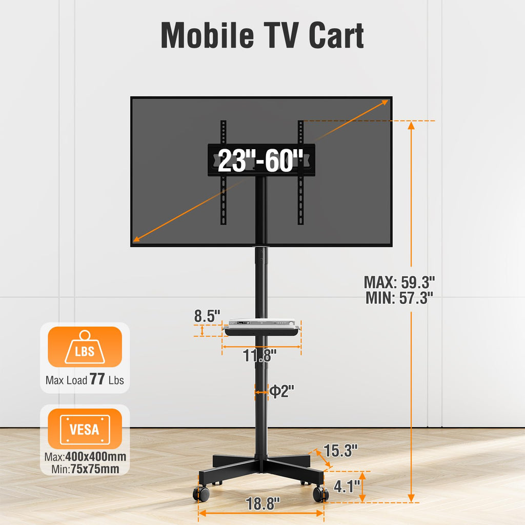 Mobile TV Stand for 23-60" TVs J895416