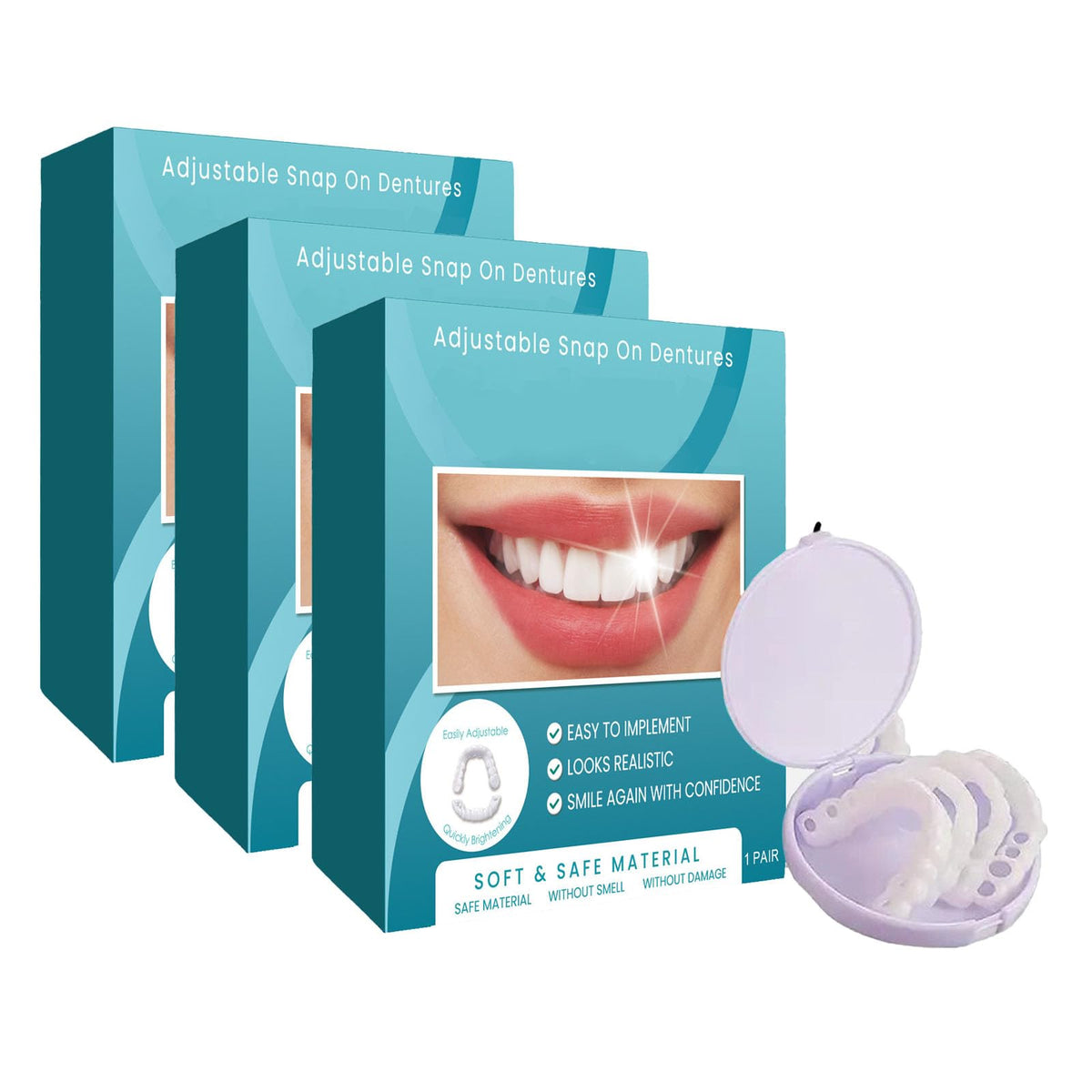 Clip on Veneers Silicone Kit for Both Upper and Lower (3Set) O4052