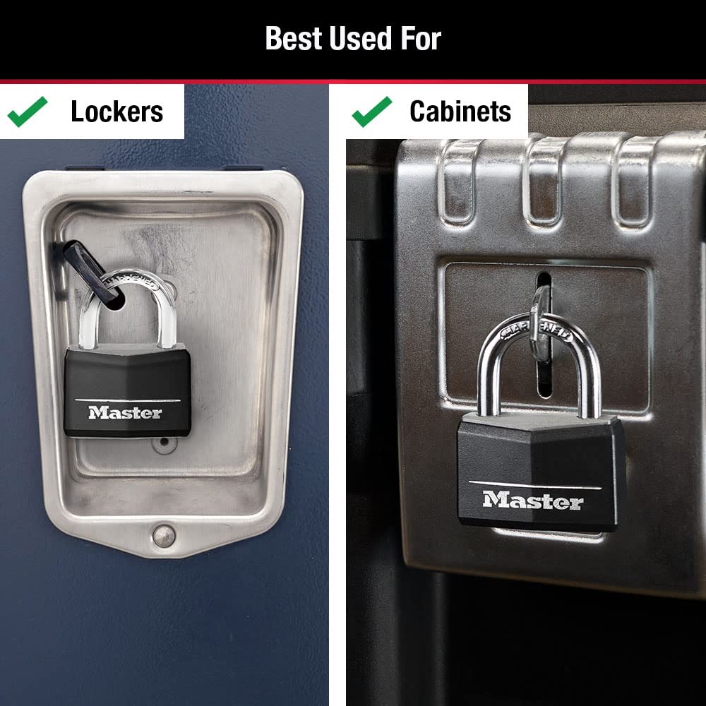 Black 4 Pack Covered Aluminum Keyed Padlock S8800