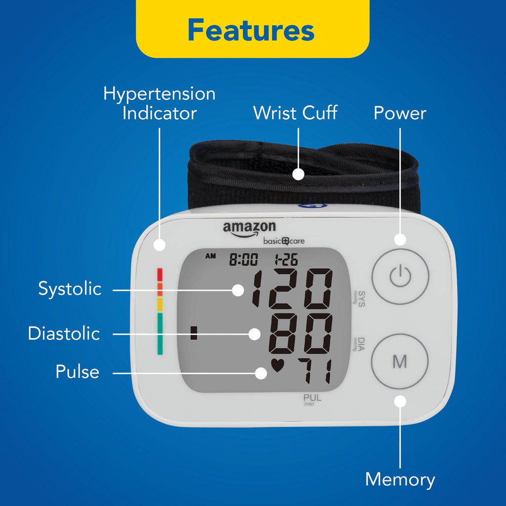 Wrist Blood Pressure Monitor with Large Display C503