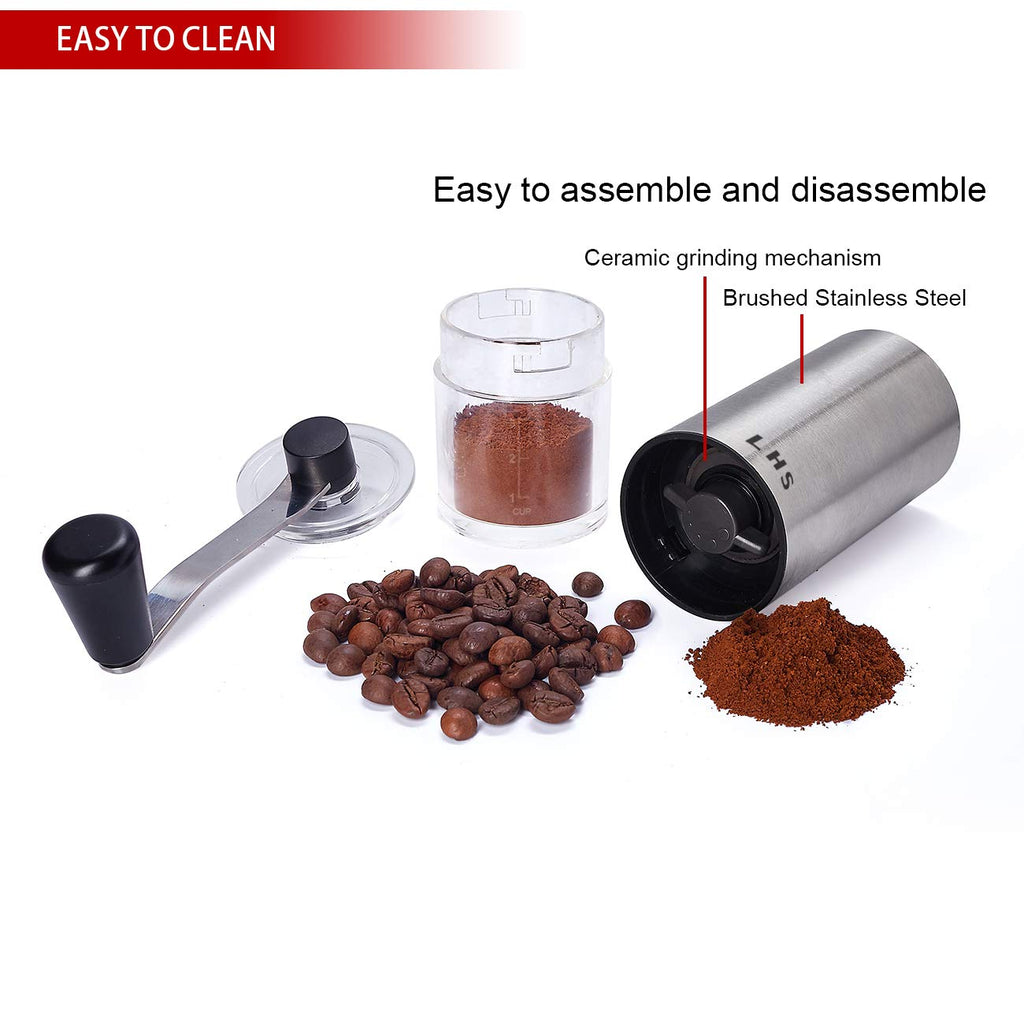 Coffee Grinder Stainless Steel Ceramic Conical Burr P96359