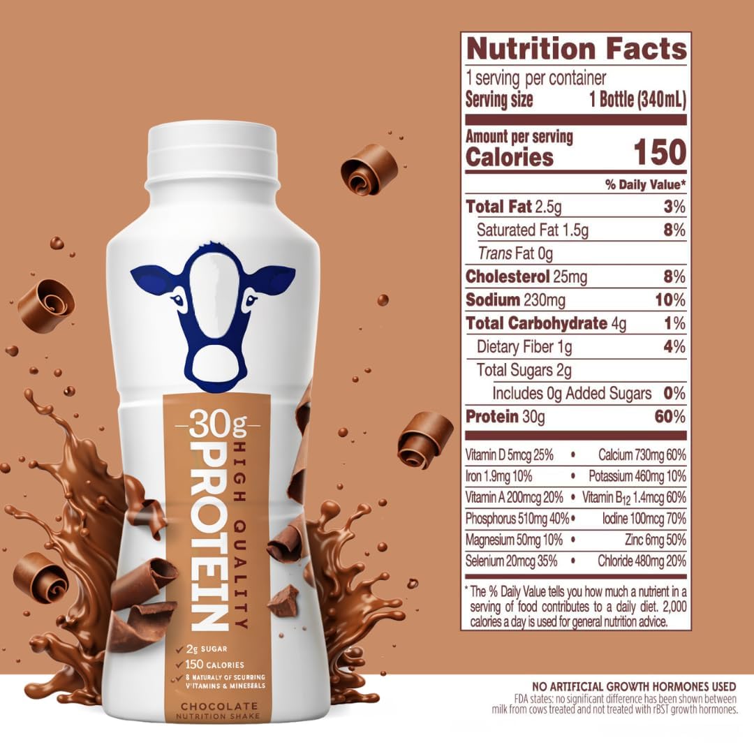 High Protein Chocolate Nutrition Shake 8 Pack 11.5 Fl Oz I955