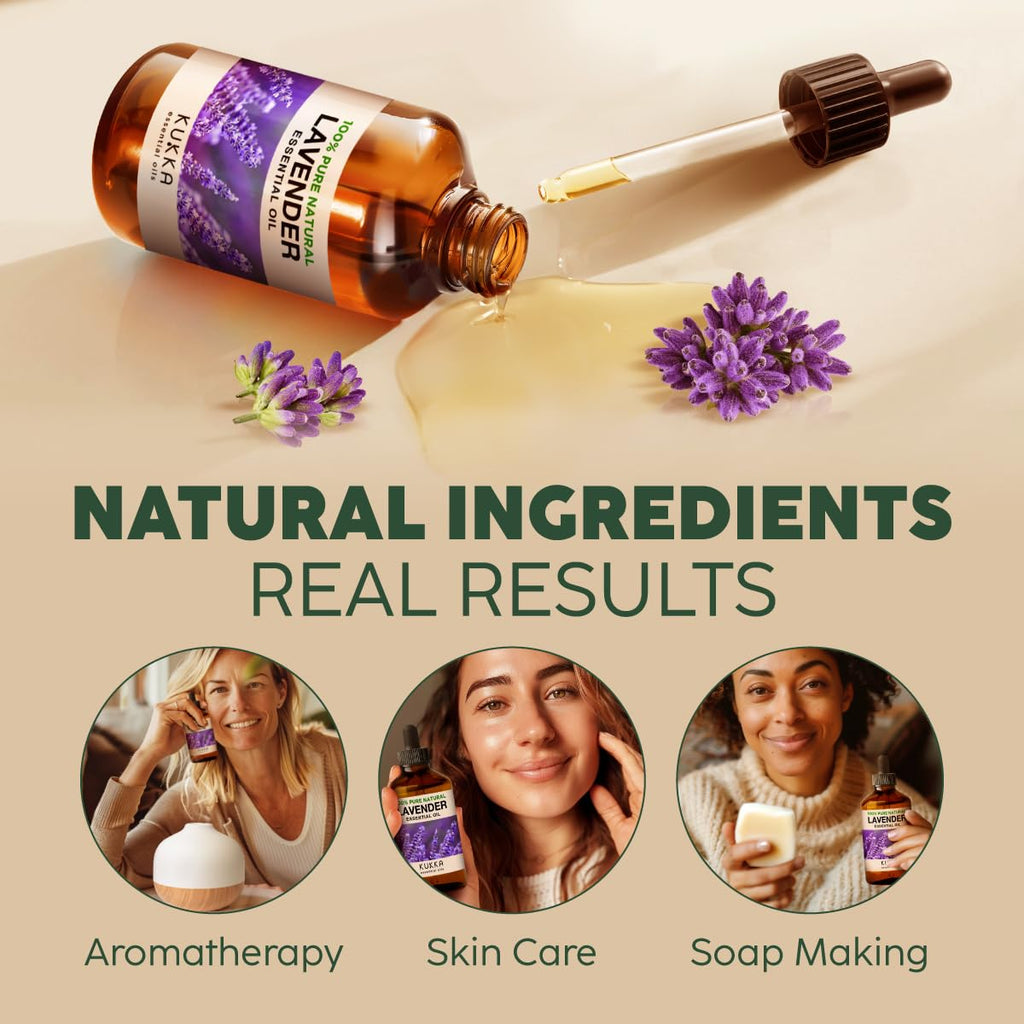 Lavender & Tea Tree Essential Oil Set 2x4 fl oz R7292