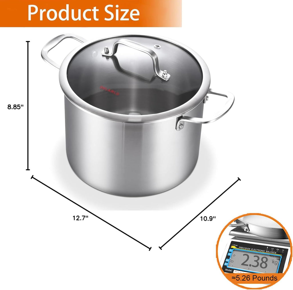 8 Quart Stainless Steel Stock Pot R654502
