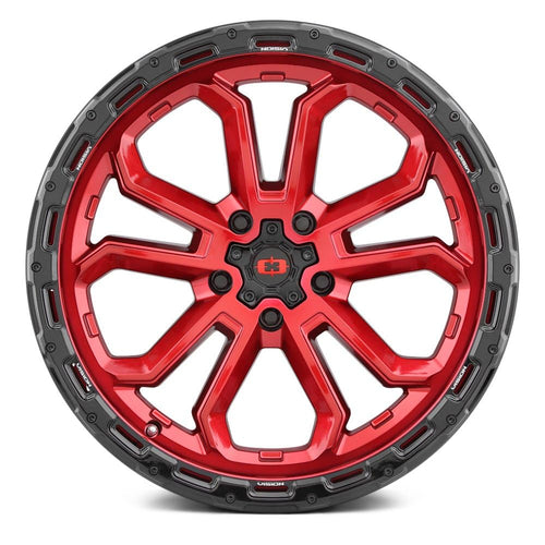 20x9 5x5 Red Wheel Rim U2788
