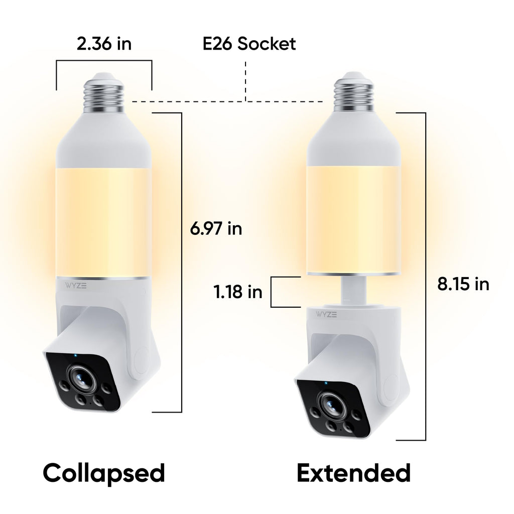 2K HD Smart Light Bulb Security Camera N761