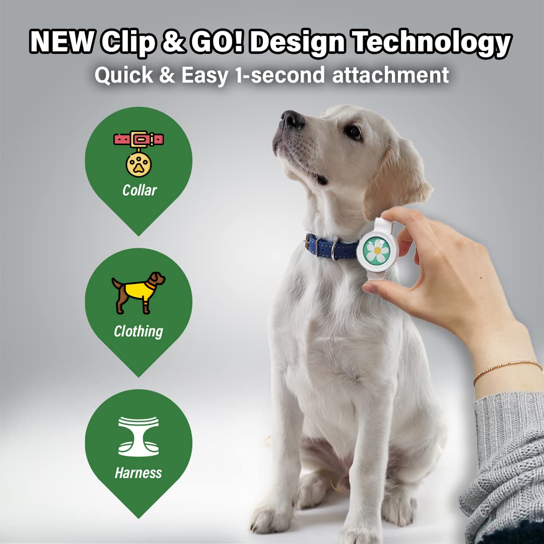 Natural Flea and Tick Repellent Clip for Dogs O423220