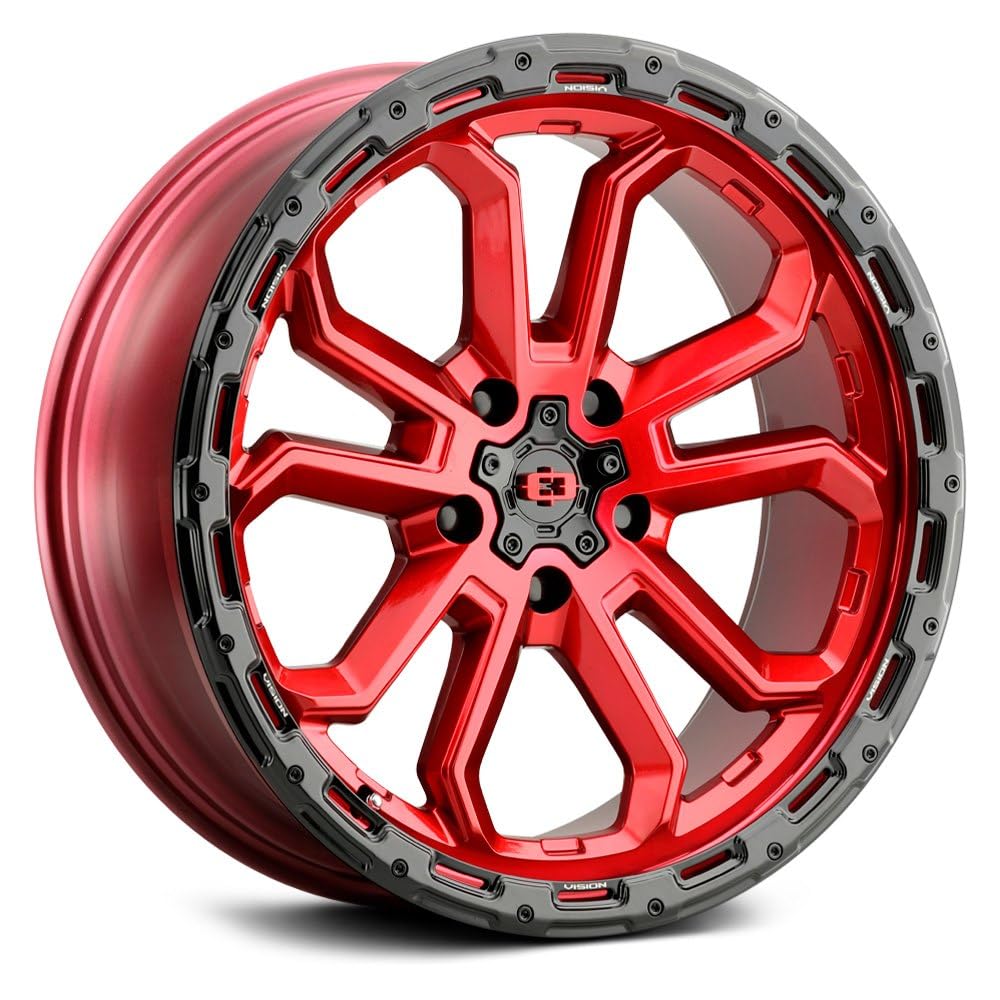 20x9 5x5 Red Wheel Rim U2788