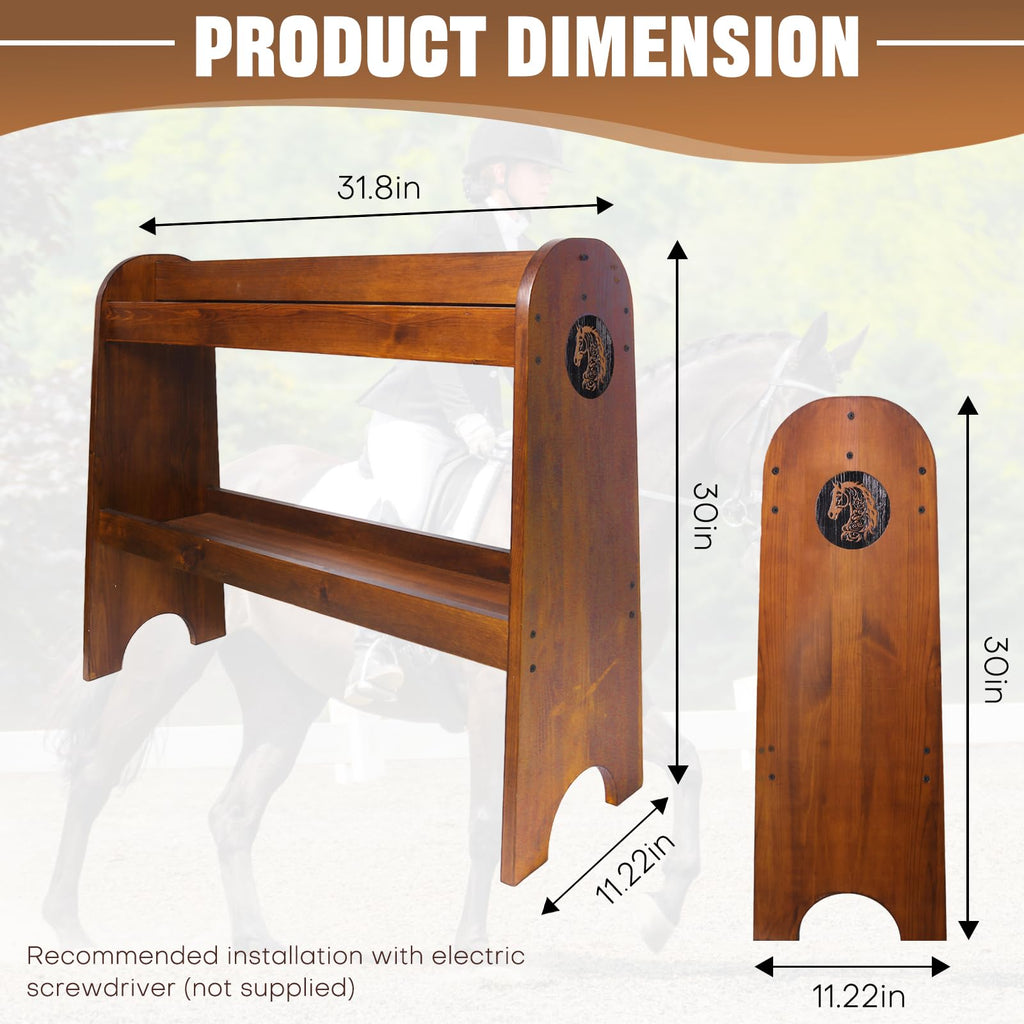 Solid Wood Saddle Rack K819
