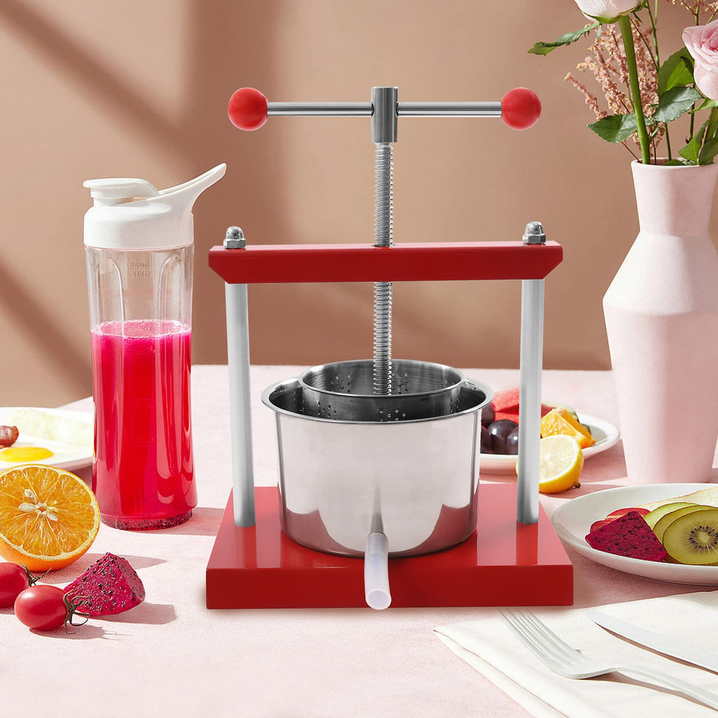 1.6 Gal Stainless Steel Manual Fruit Wine Press S767269