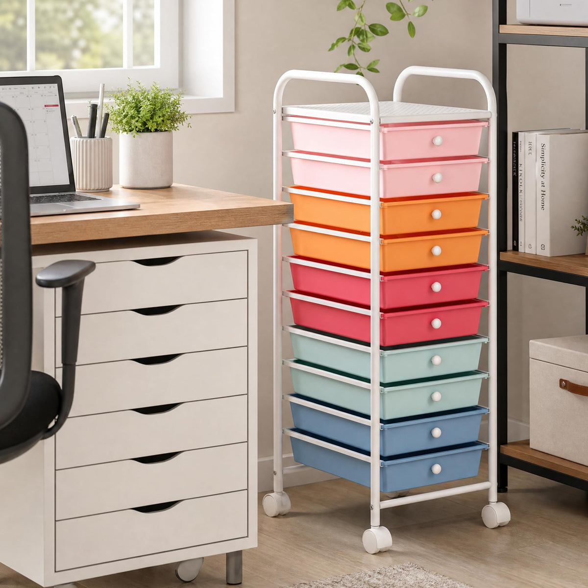 10 Drawers Rolling Storage Cart Z61013
