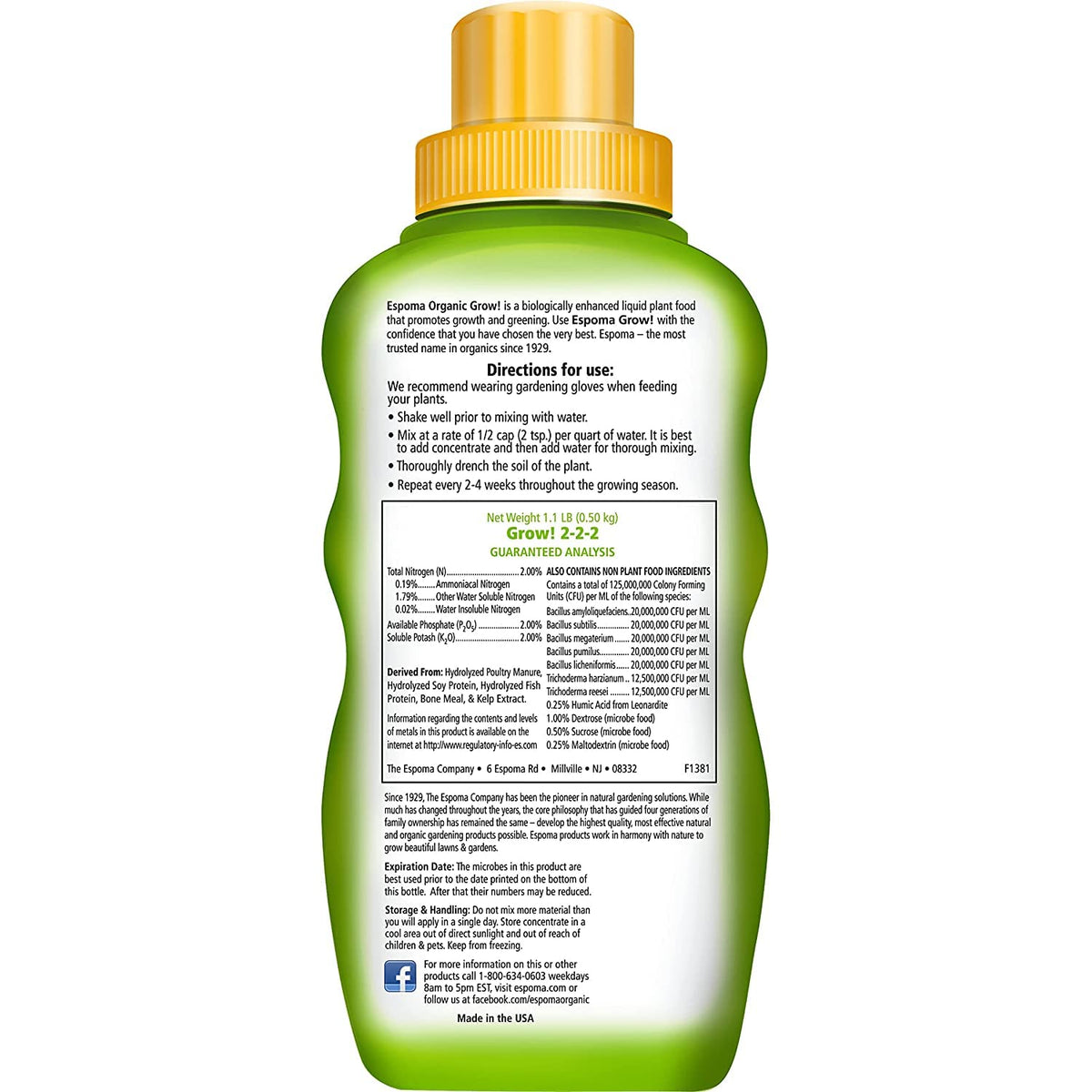 Organic Liquid Concentrate Plant Food 16oz Z50217