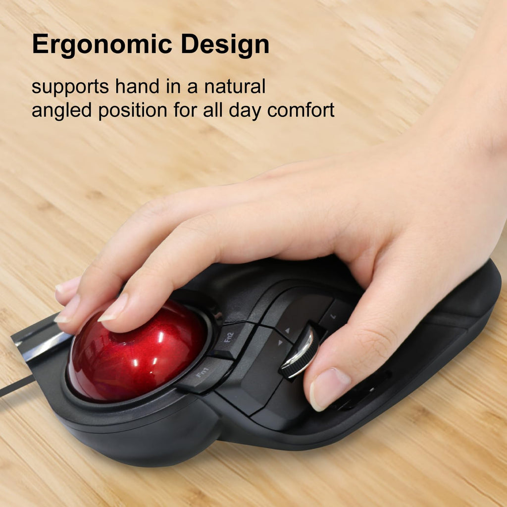 Wired Finger-Operated Trackball Mouse L1155
