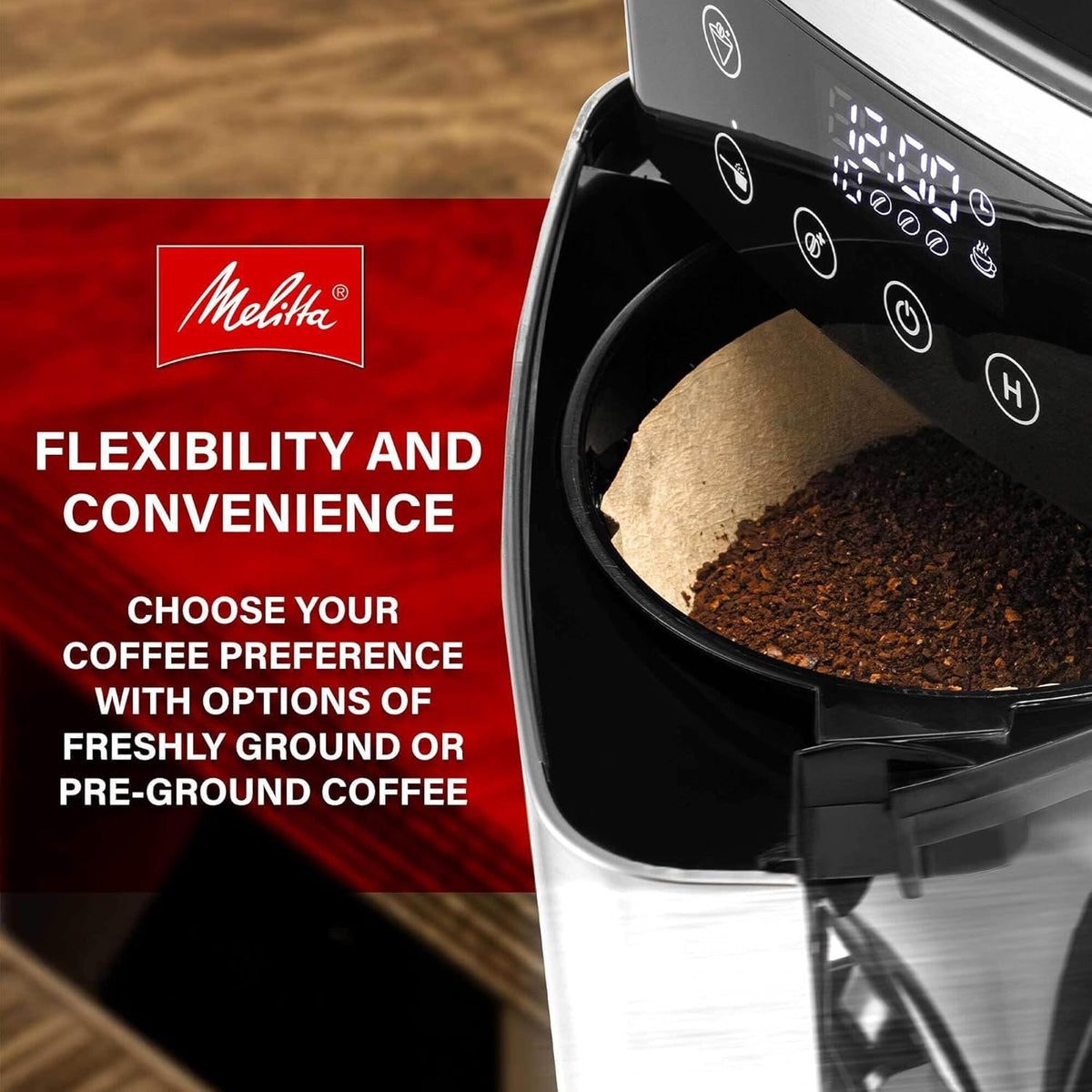 10-Cup Coffee Maker with Built in Burr Grinder C304