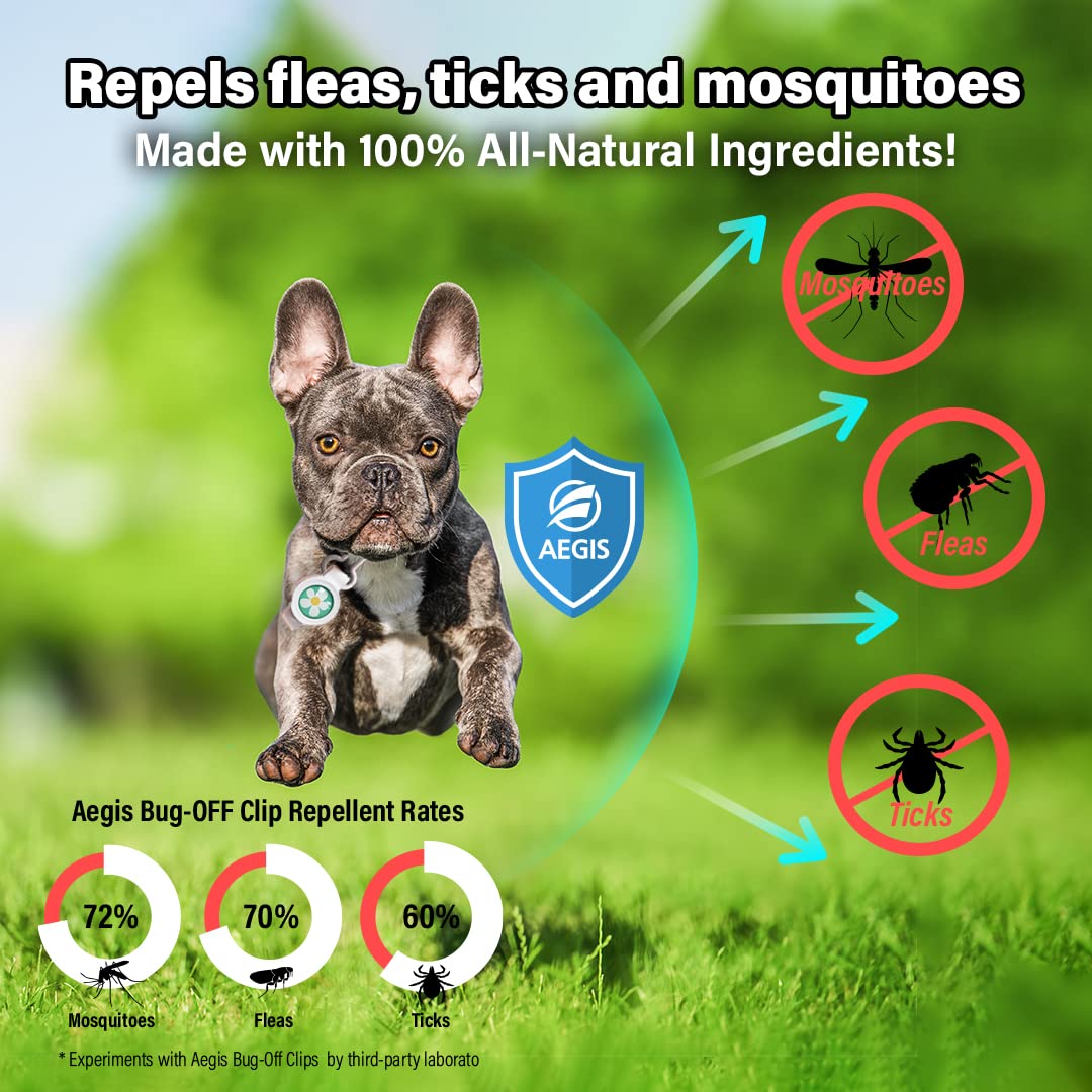 Natural Flea and Tick Repellent Clip for Dogs O423220
