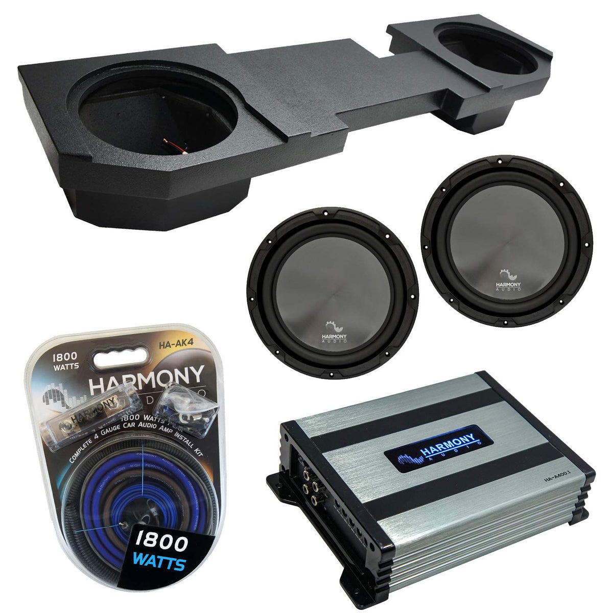 Dual 12" Sub Box with Amp M654