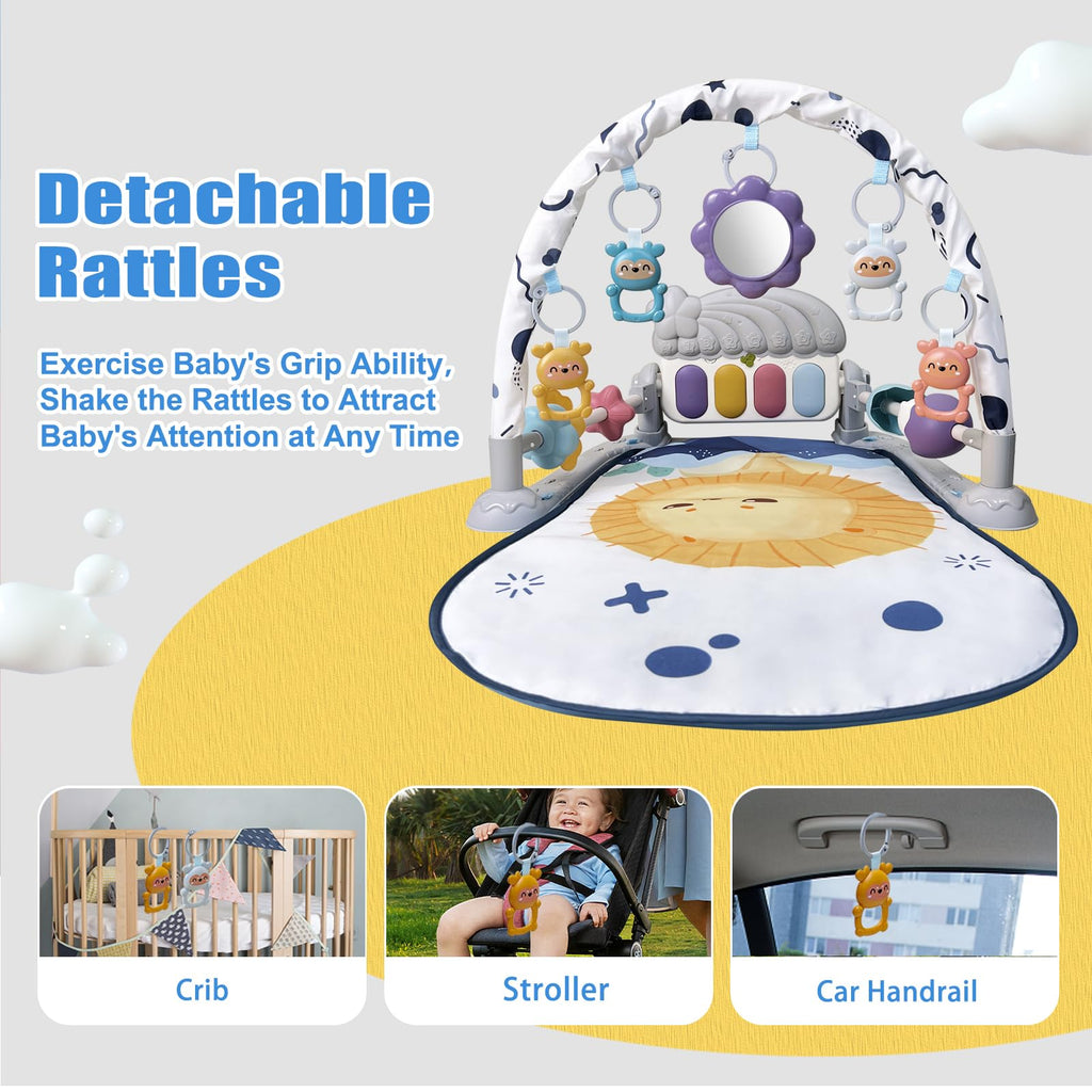 Baby Play Gym Mat and Activity Center with Music and Light P554