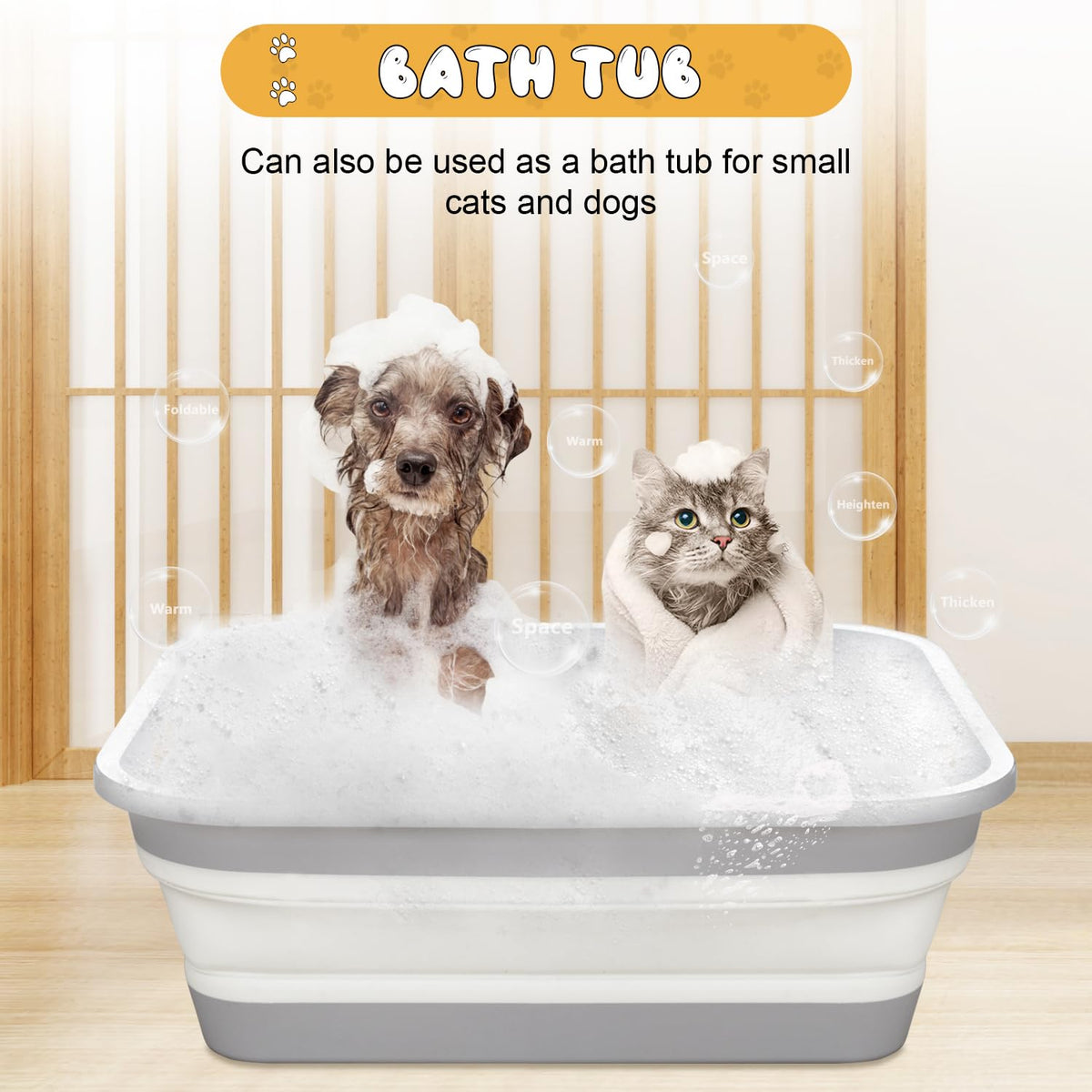 Collapsible Open Cat Litter Box M623