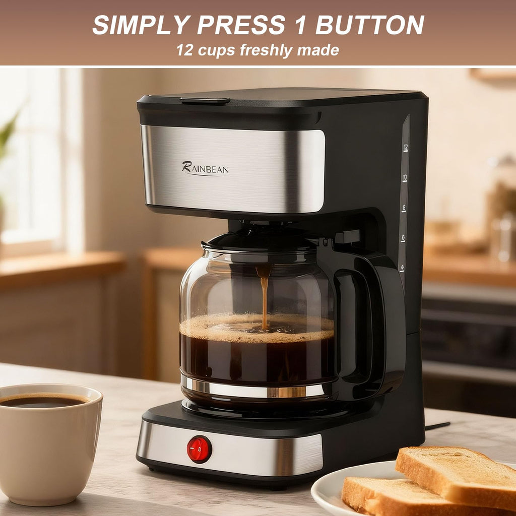 12-Cup Drip Coffee Maker with Glass Carafe C320313