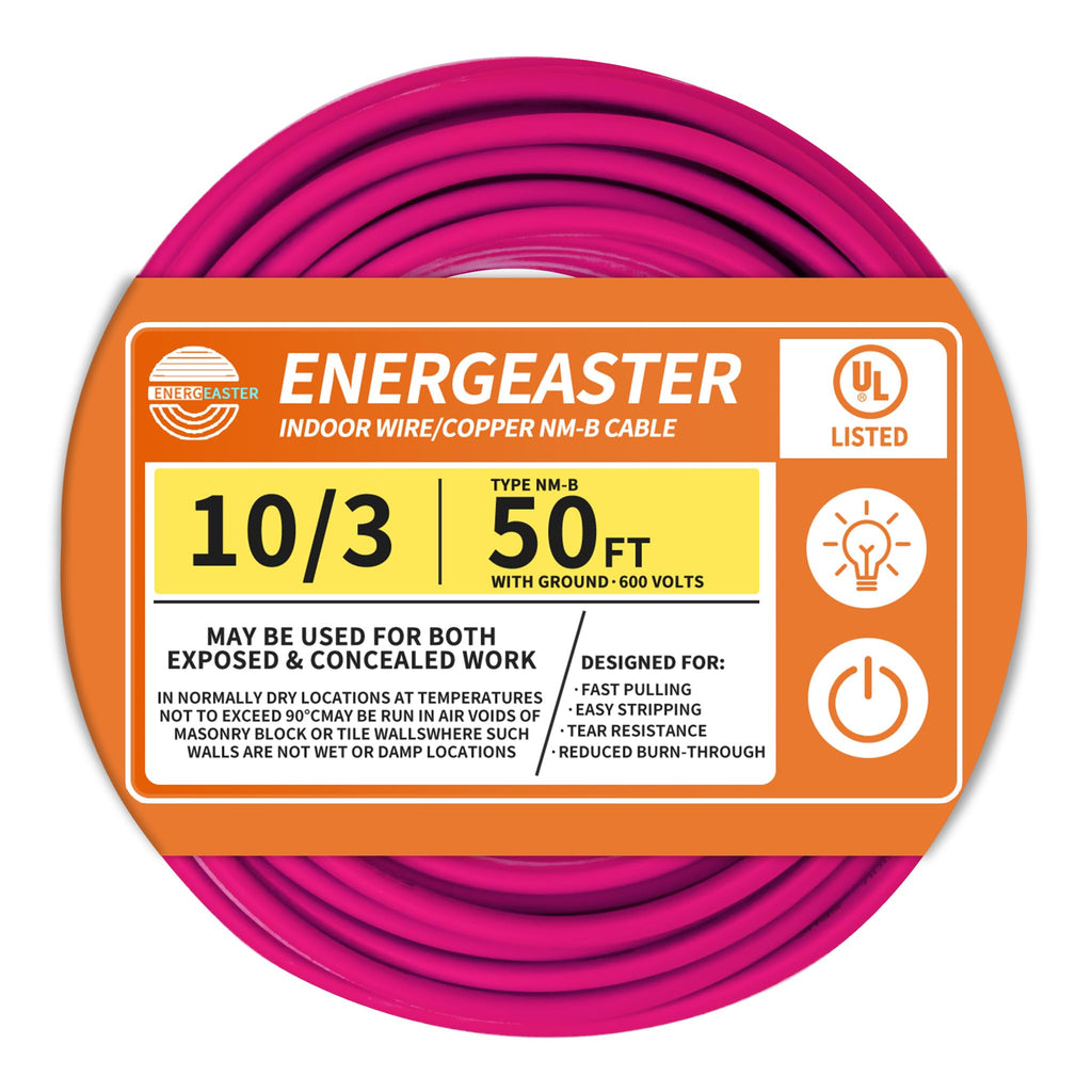10/3 NM-B Copper Cable with Ground 50FT I744