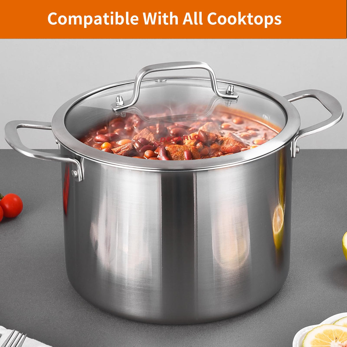 8 Quart Stainless Steel Stock Pot R654502