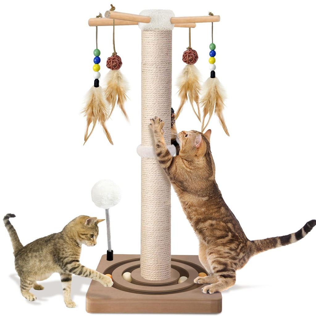 Sisal Cat Scratching Post with Toys N4085