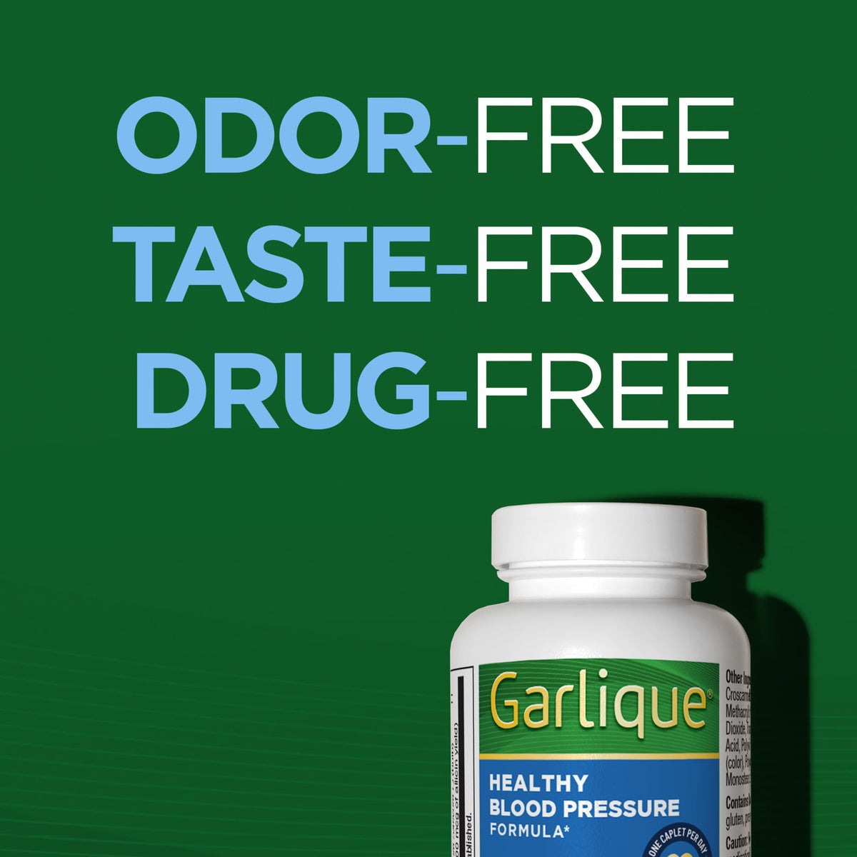 Odorless Vegan Garlic Extract Supplement 60 Caplets B3936