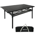 Large Folding Aluminum Camping Table with Storage and Carry Bag V416766