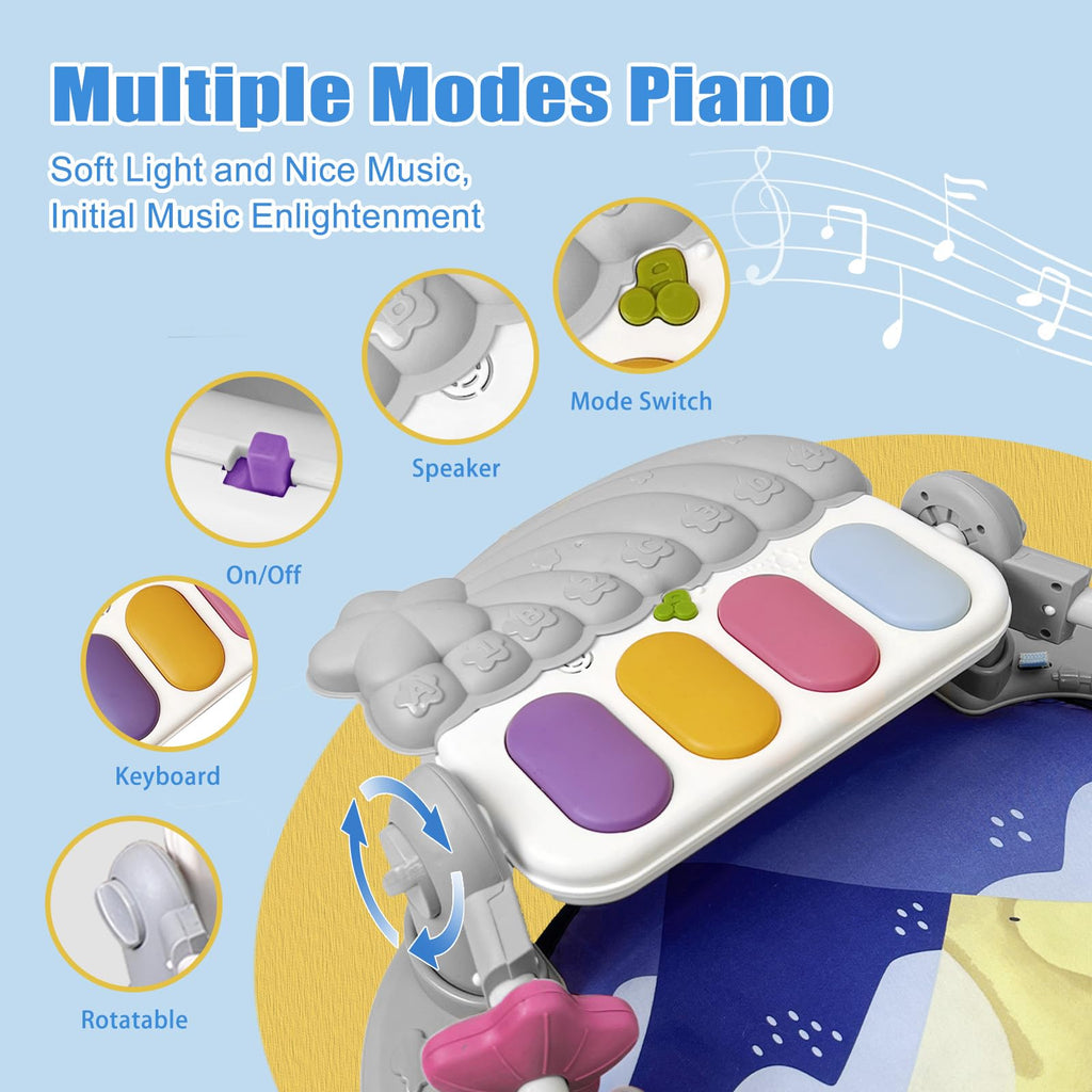 Baby Play Gym Mat and Activity Center with Music and Light P554