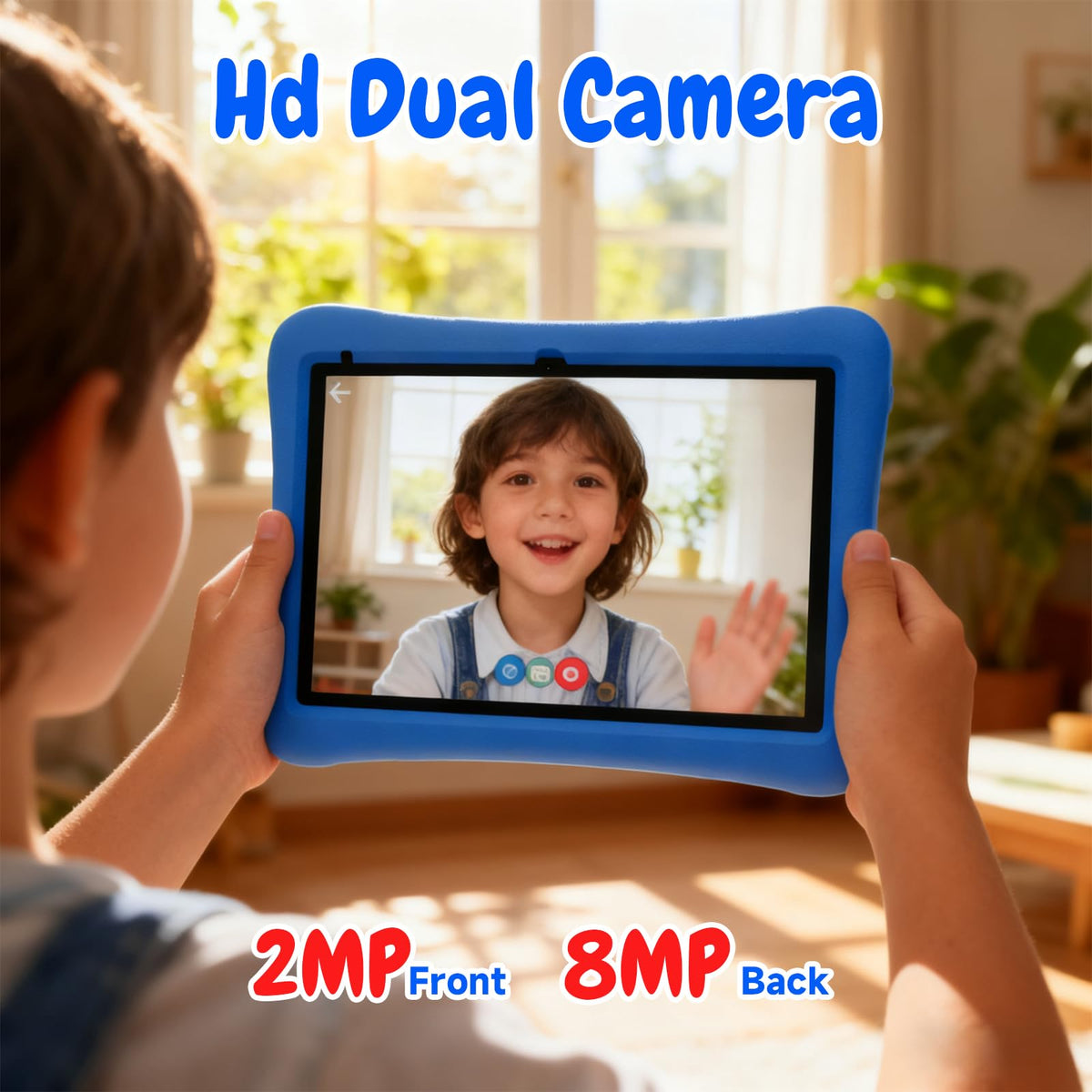 Kids Tablet 10 Inch Android 8GB RAM 32GB ROM Dual Camera 6000mAh with Case S562