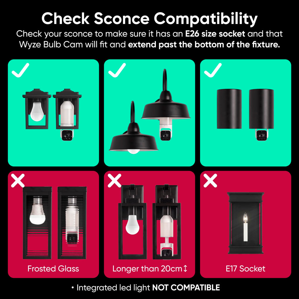 2K HD Smart Light Bulb Security Camera N761