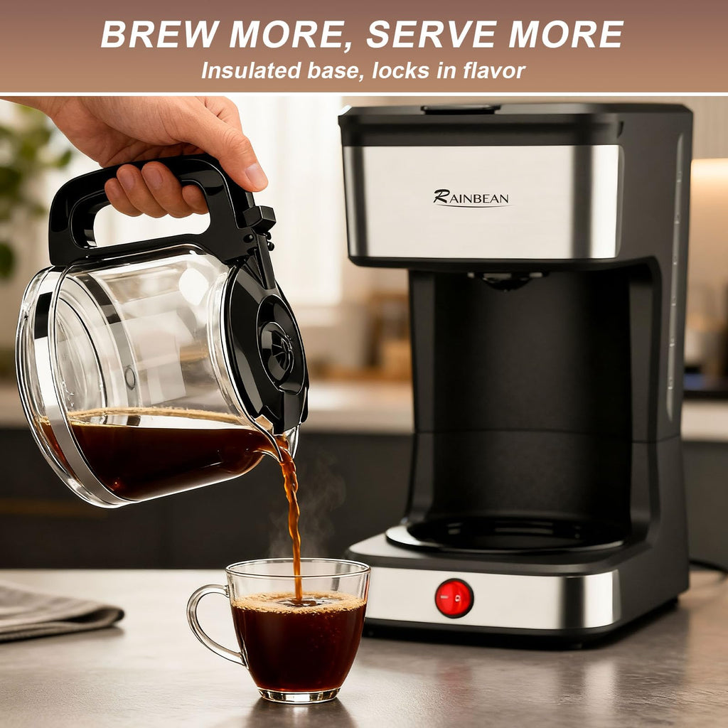 12-Cup Drip Coffee Maker with Glass Carafe C320313