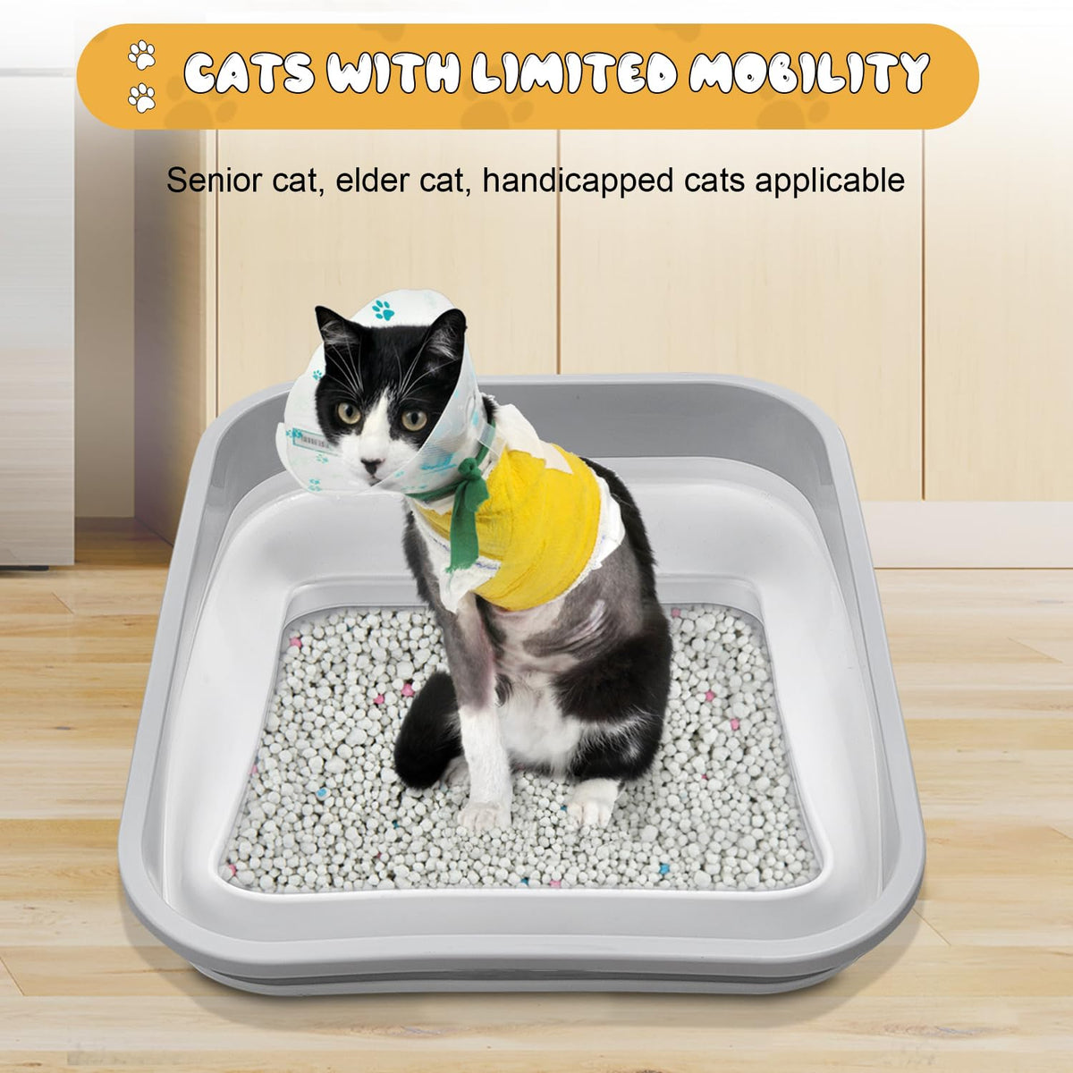 Collapsible Open Cat Litter Box M623