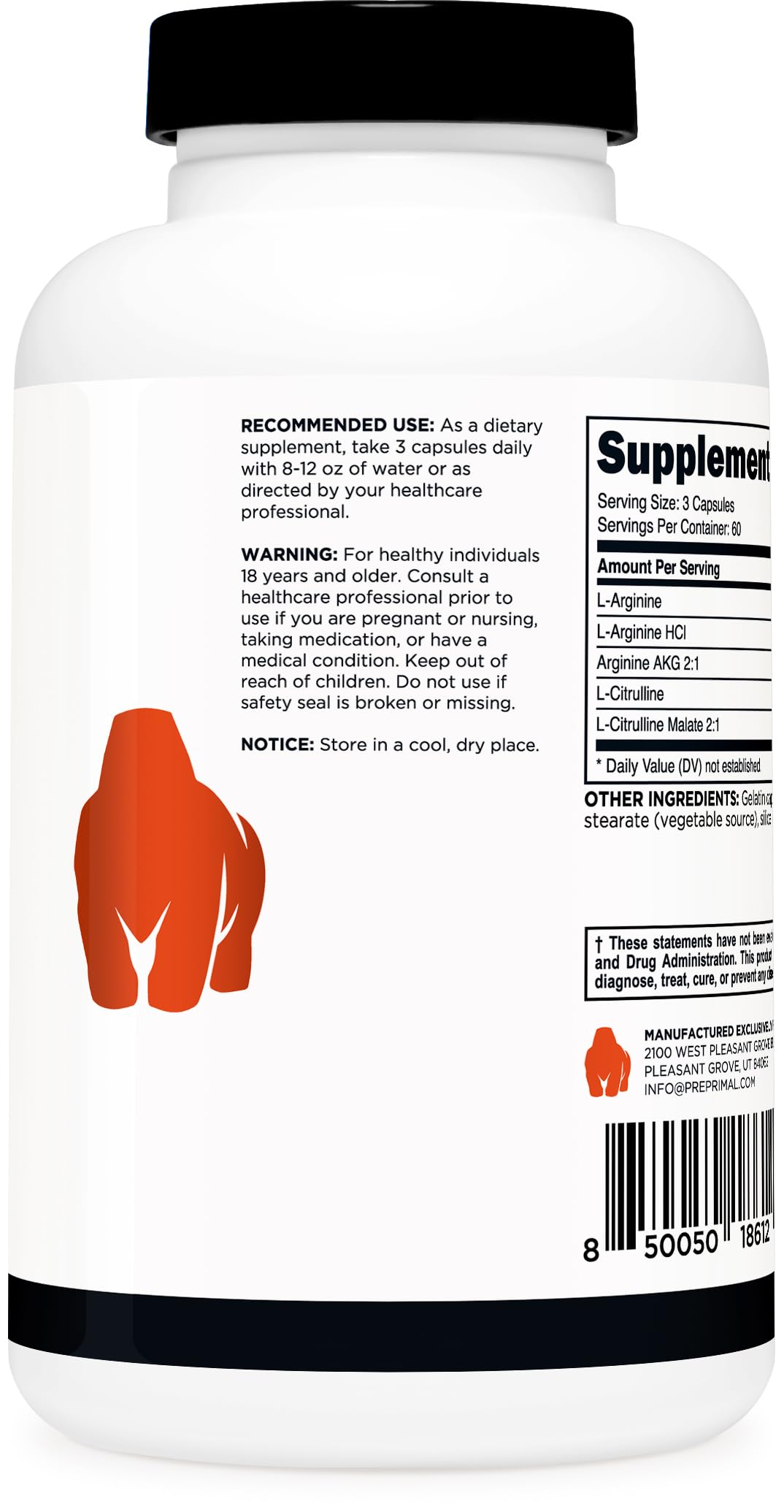 Nitric Oxide Booster 180 Capsules U6974
